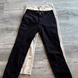 Old Navy Black and Tan Straight Pants Set